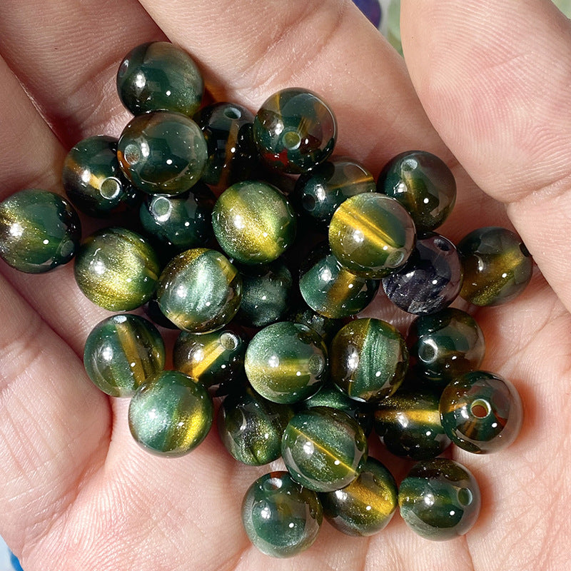 10mm Dreamlike Cat's Eye Resin Beads