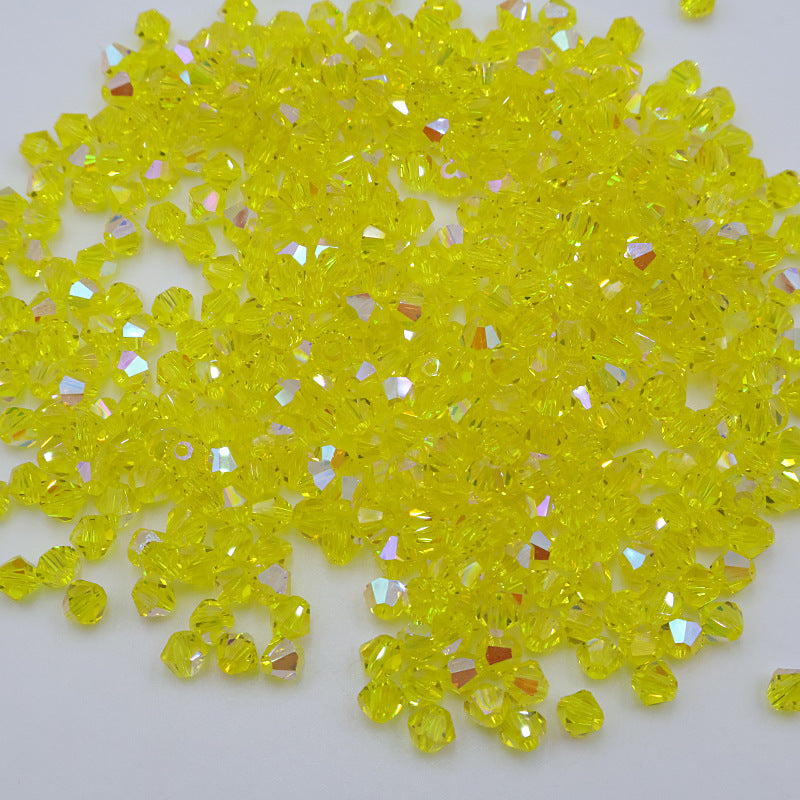 4mm Bicone Crystal Beads - Crystal AB Series