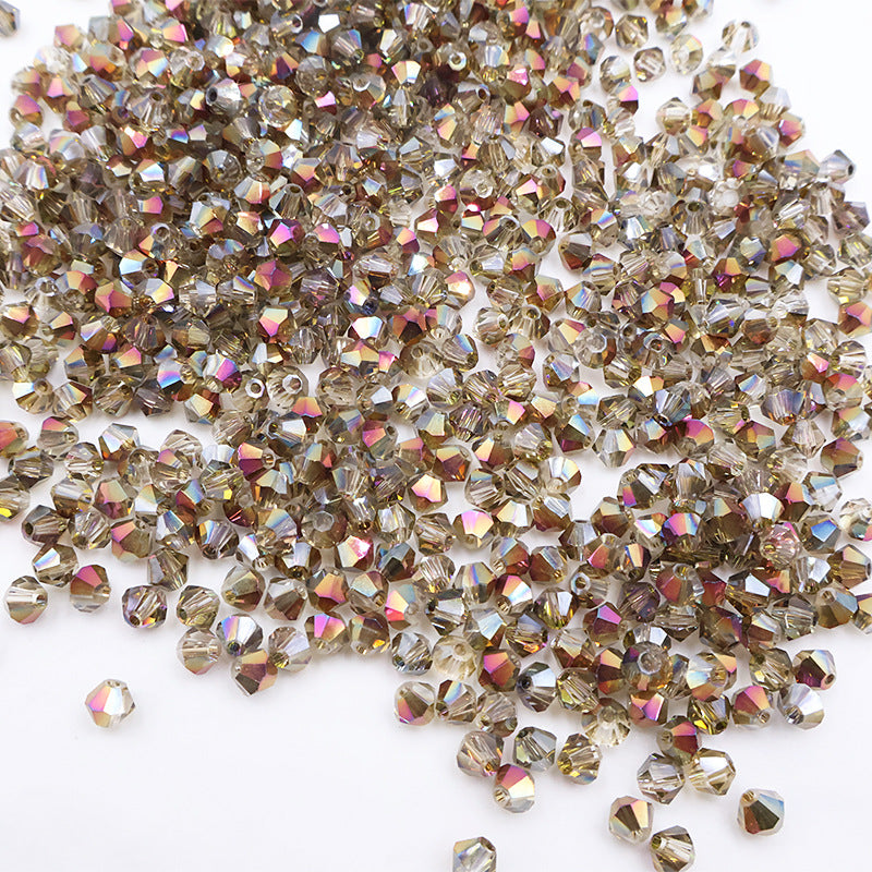 4mm Bicone Crystal Beads - Crystal AB Series