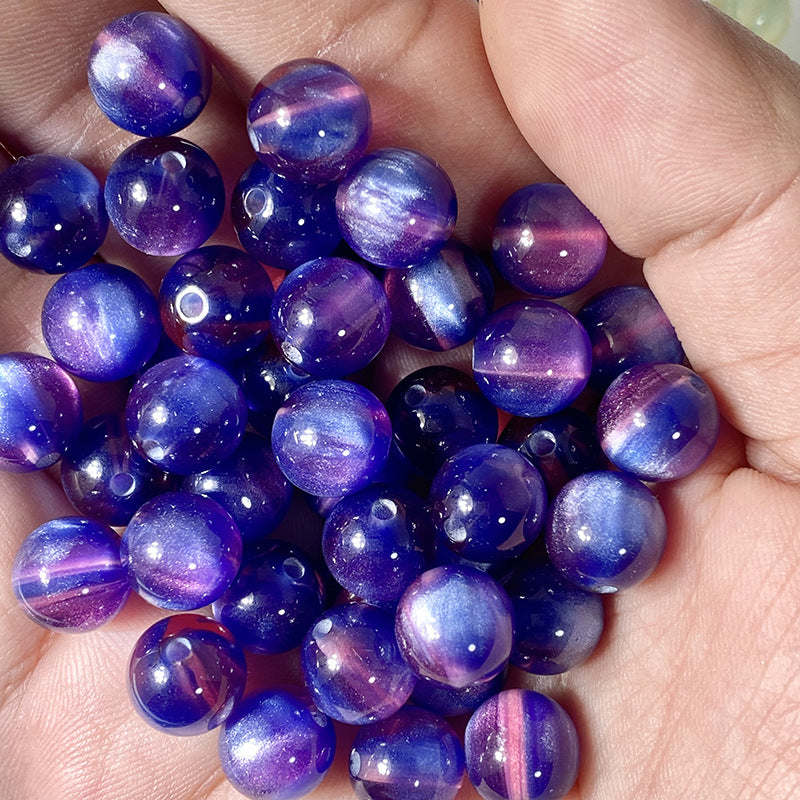 10mm Dreamlike Cat's Eye Resin Beads