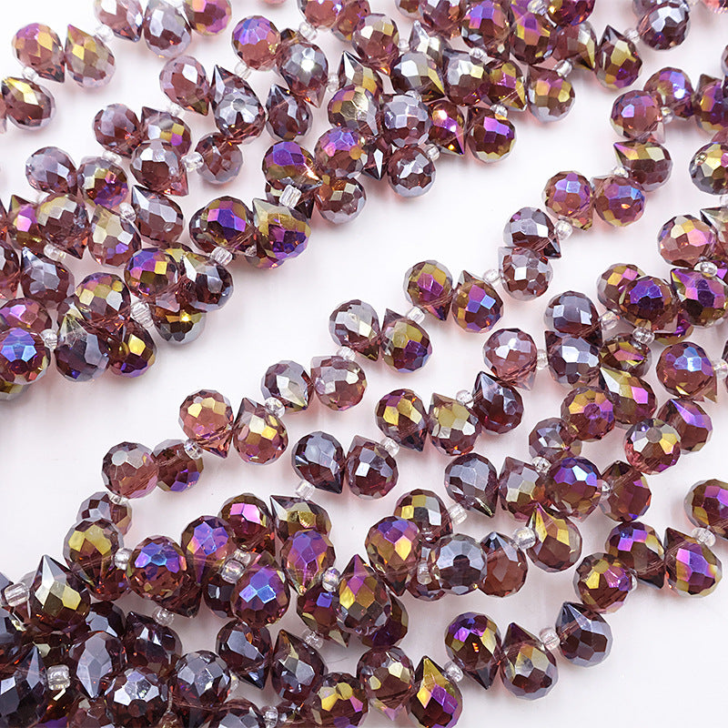 8MM Teardrop Faceted Beads - Purple Family