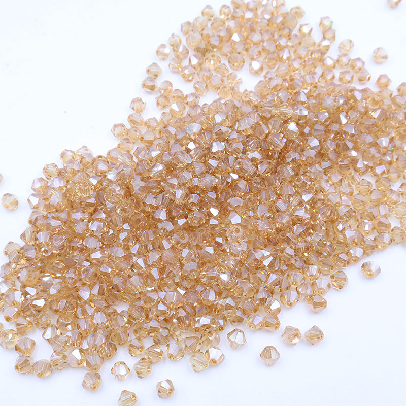 4mm Bicone Crystal Beads - Crystal AB Series