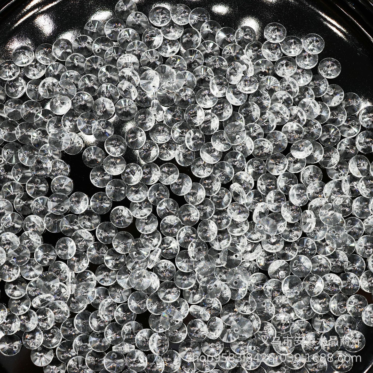 8MM Rivoli Shape Crystals